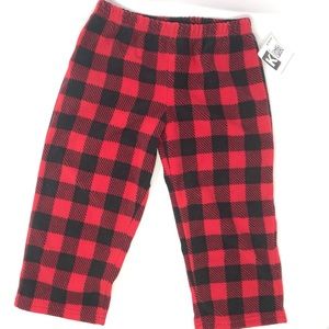 Boys fleece buffalo Plaid pajama pants